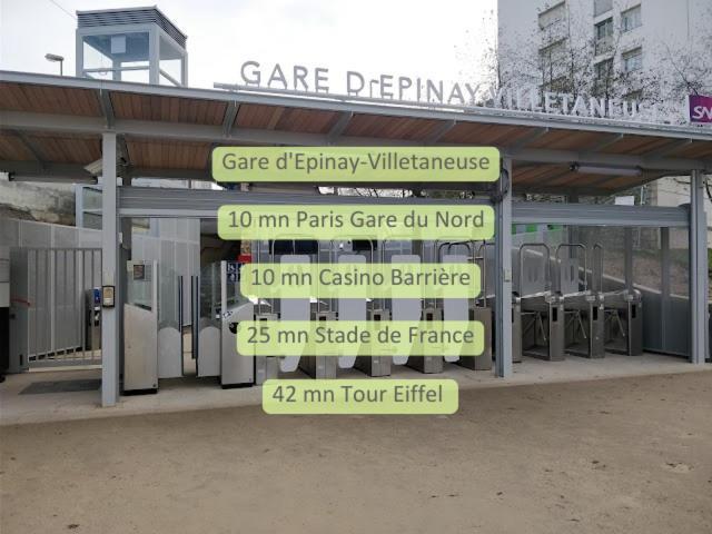 Gare En Face A Pied - Paris 10Mn - Parking Prive Gratuit - De 1 A 8 Personnes - Souplex - Tout Equipe - Entierement Renove Montmagny Exteriér fotografie
